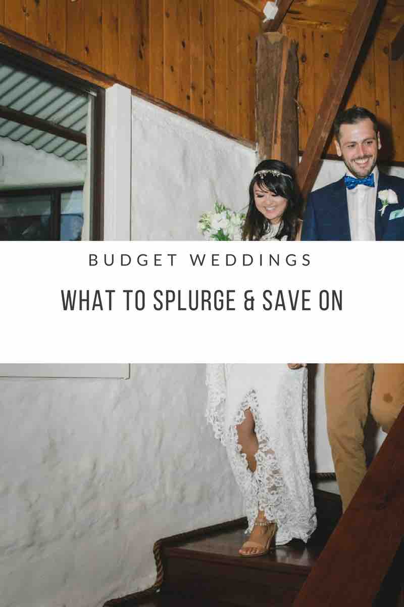Budget Weddings Splurge and save